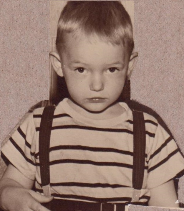 Bill Bader - Age 4 in suspenders